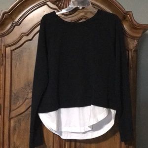 Athleta zip up back sweatshirt/sweater